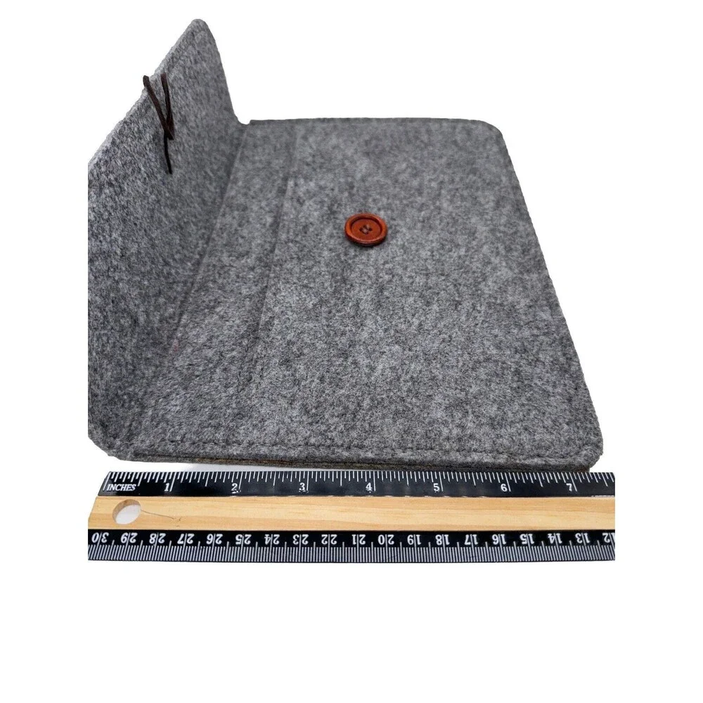 Felt Ipad/tablet Sleeve NWOT Universal 10.50 x 8.25 inches Gray Lined